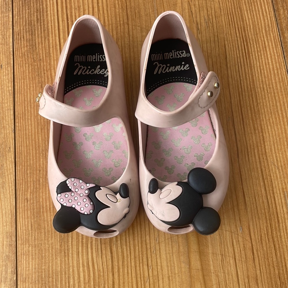 Mini Melissa Pink Minnie Mouse Mary Jane Shoes